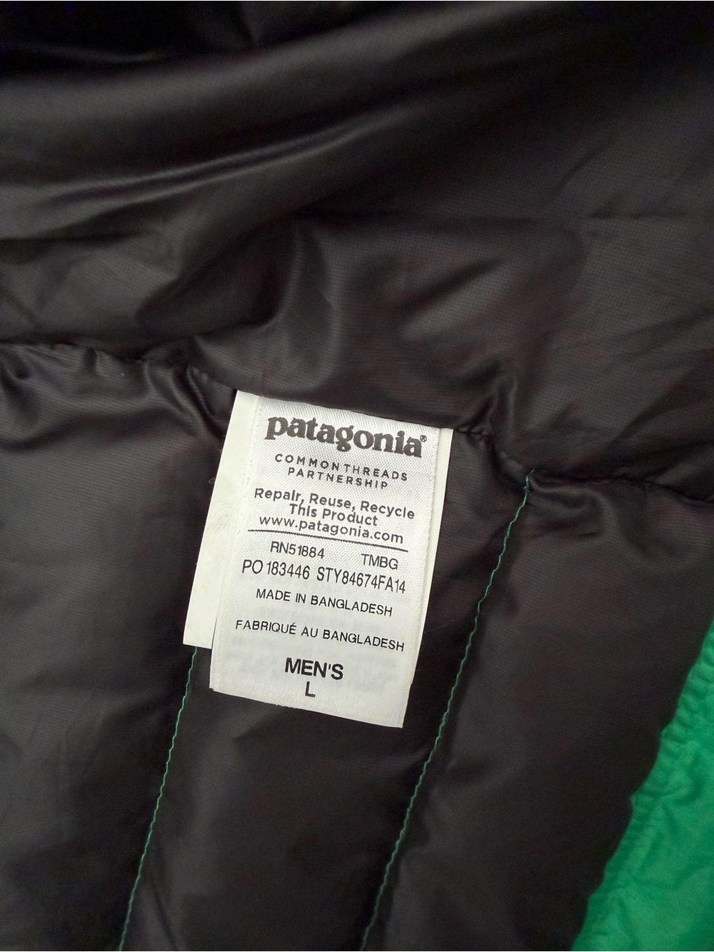 Patagonia Men’s Down Sweater Jacket- GREEN - Picture 4 of 8